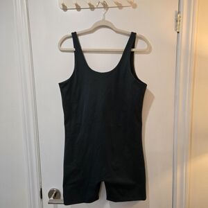 Girlfriend Collective Bike Unitard in Moss